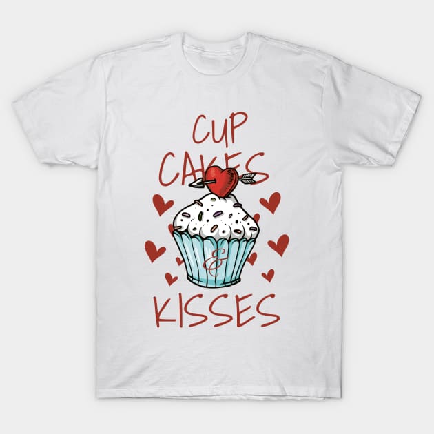 Love - Little Kisses - bright T-Shirt by ShirzAndMore